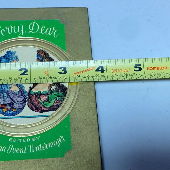 "Sorry Dear" 1968 Edited By Bryna Ivens Untermeyer Mini Book - Picture 10 of 10